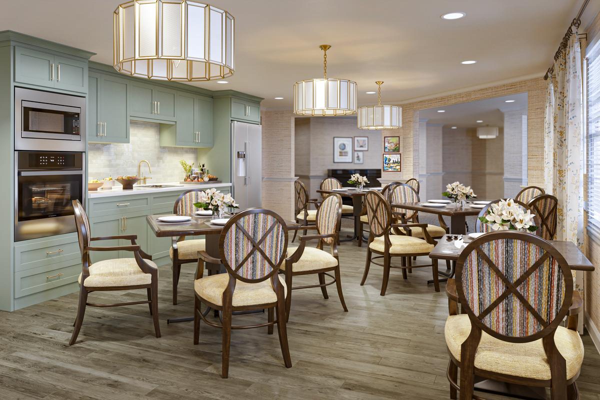 Reminiscence Dining Room Rendering | Sunrise at Countryside