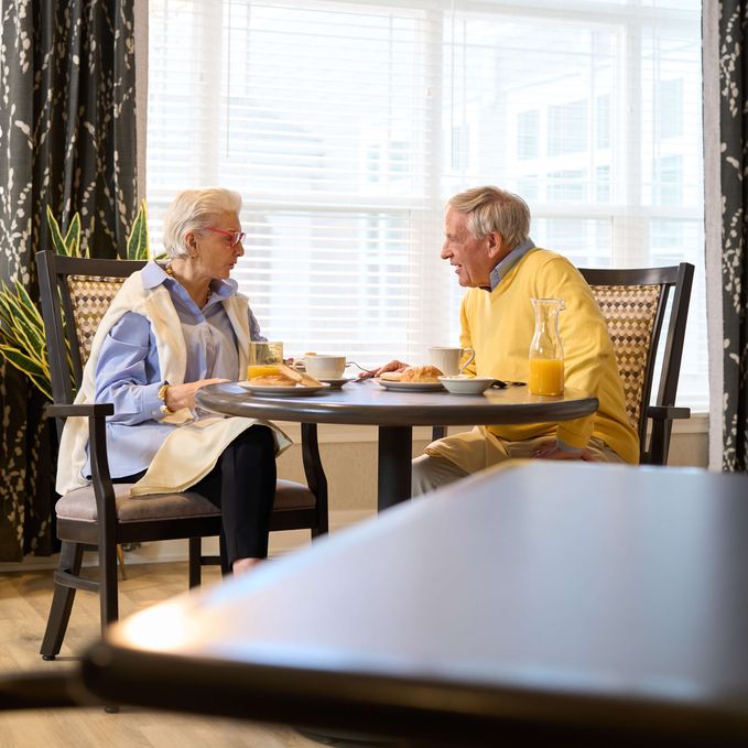 Residents Dining at Community Bistro