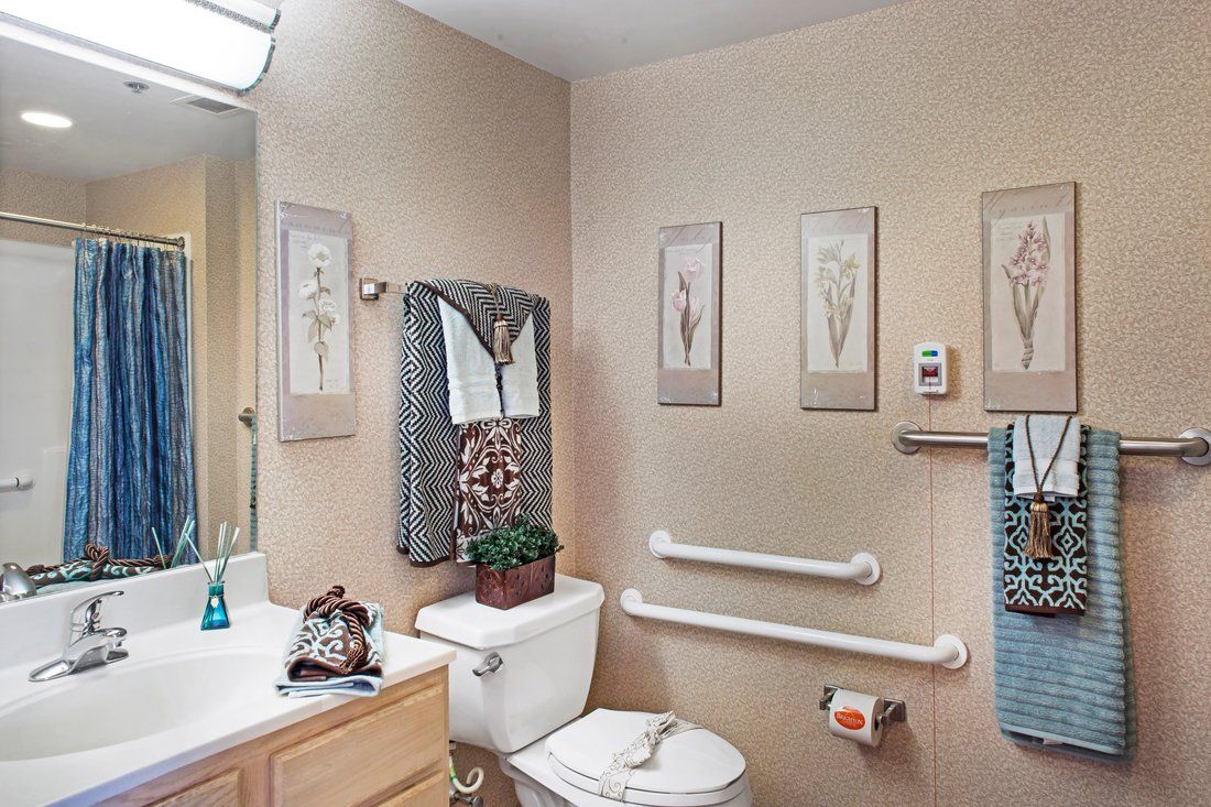 Resident Suite Bathroom at Brighton Gardens of Dunwoody, GA