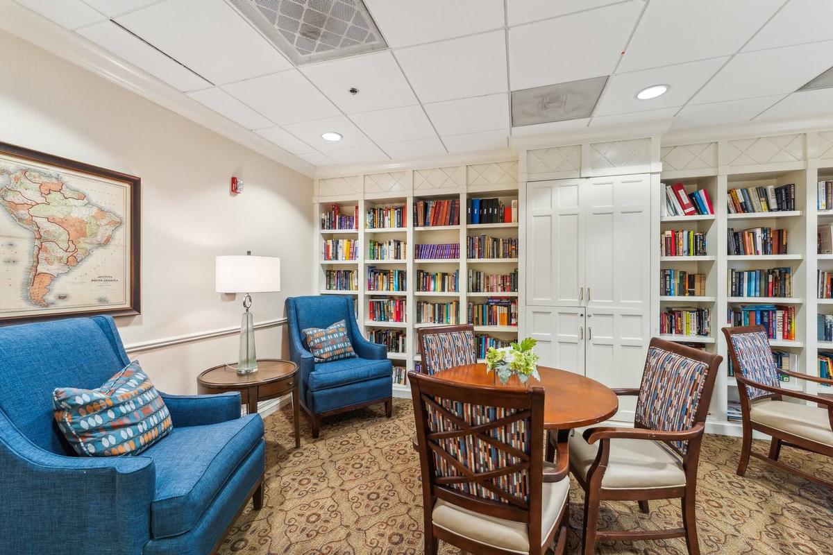 Library | Brighton Gardens of Raleigh