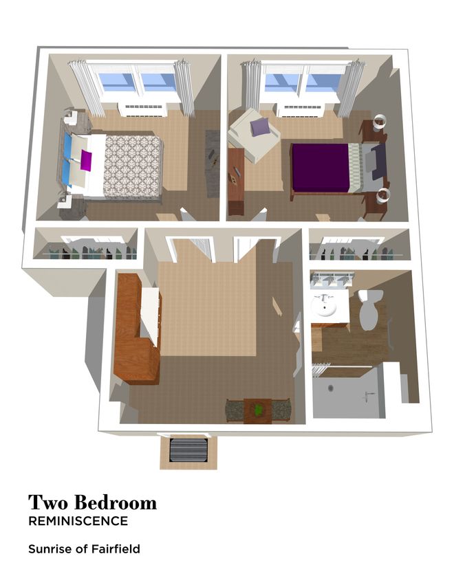 2  bedroom 1 bathroom