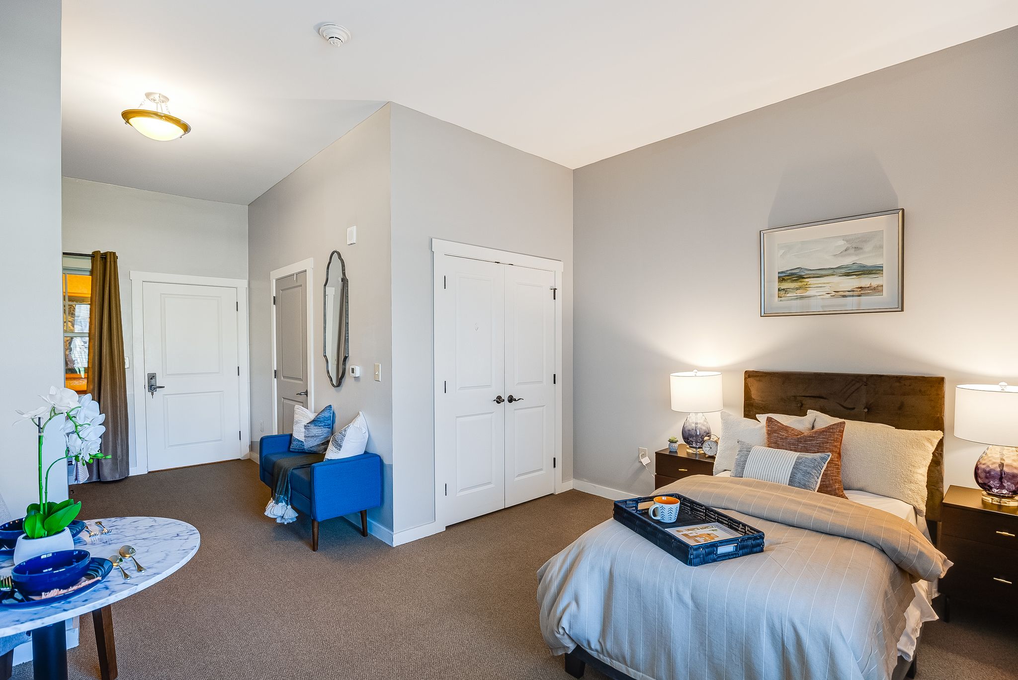 Sunrise of Jackson | Model Suite Bedroom