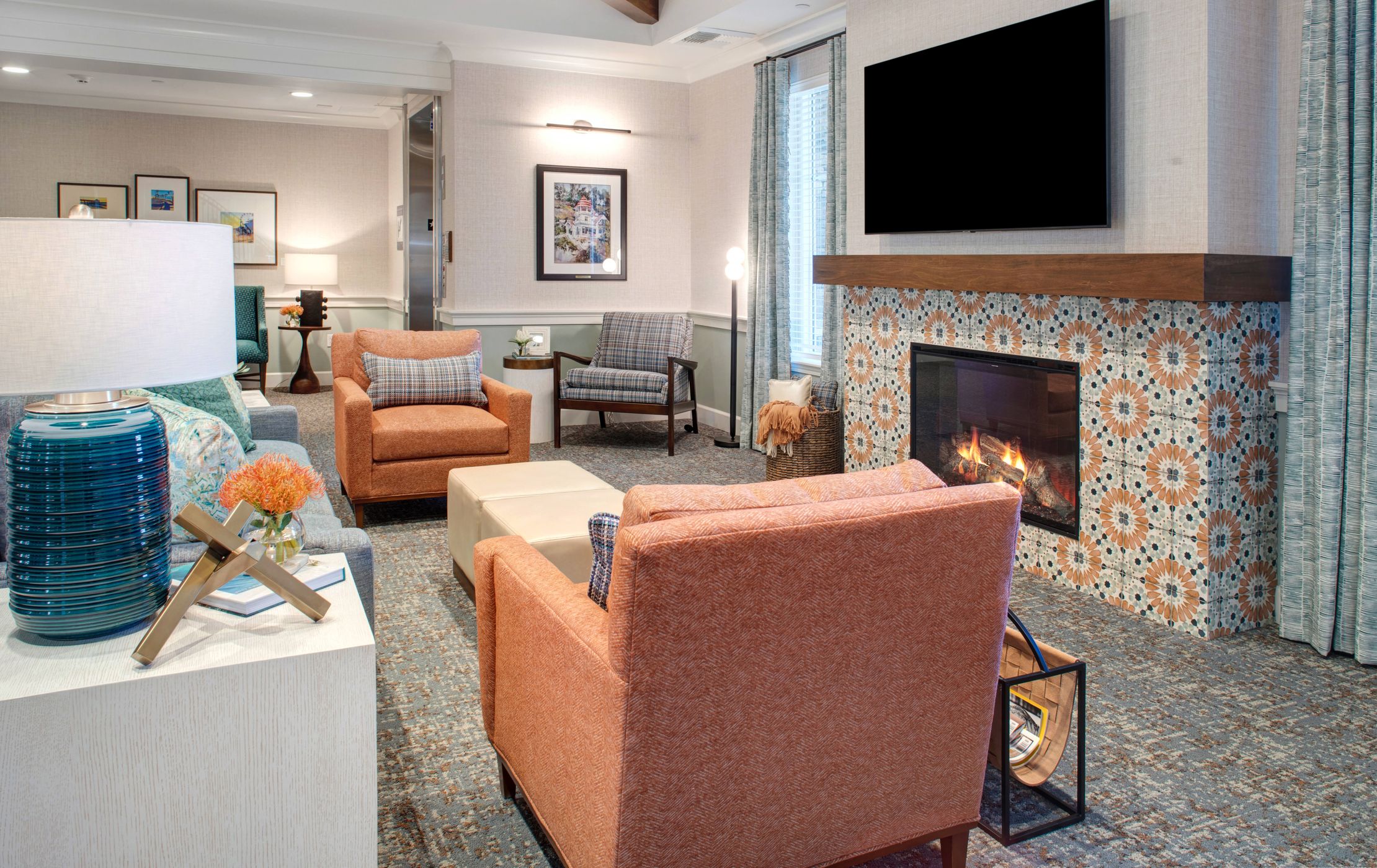 Sunrise of Orange | Living Room