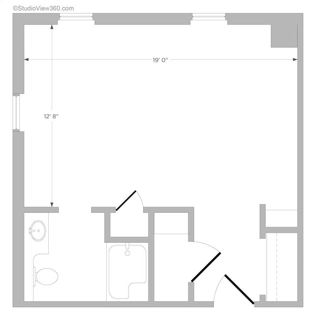 Brighton Gardens of Charlotte, large studio