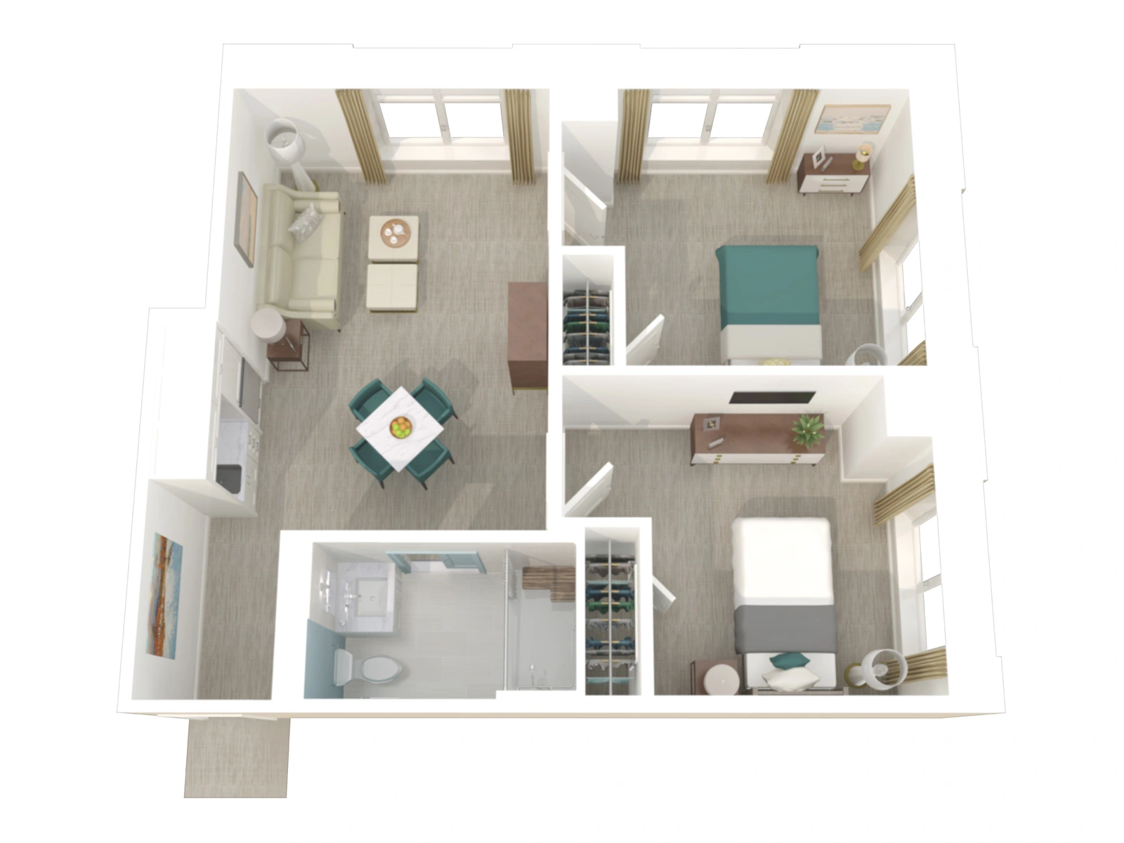 Two Bedroom, Assisted Living