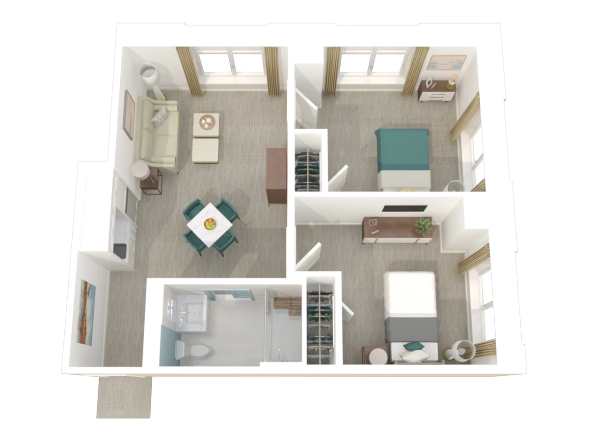 Two Bedroom, Assisted Living