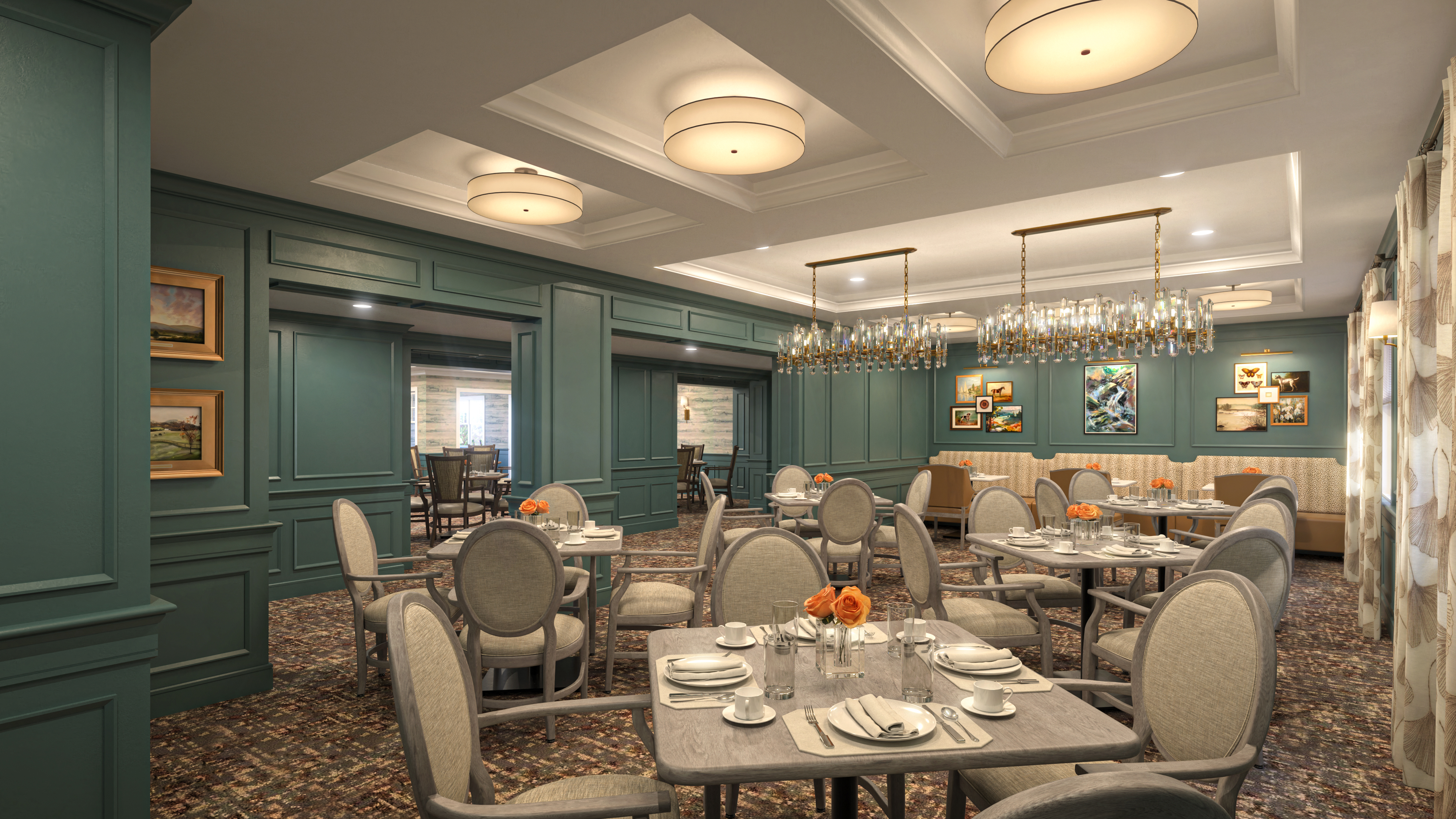 Dining Room Rendering | Sunrise at Countryside