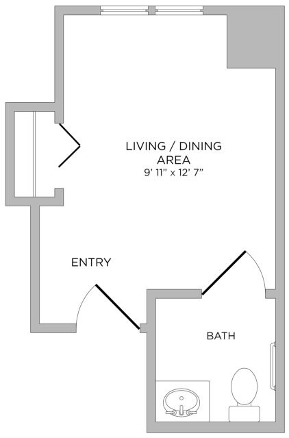 REM Studio Floor Plan