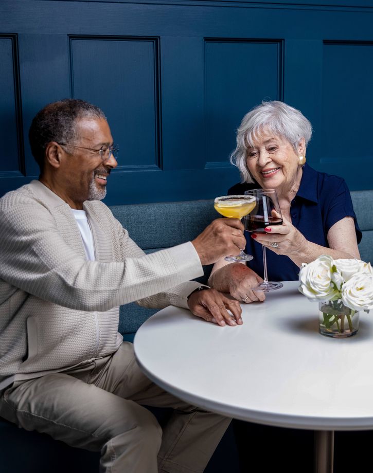 Residents at happy hour