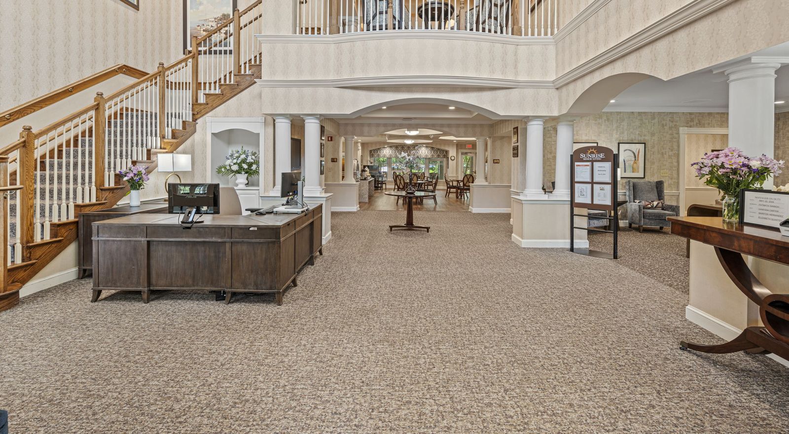 Main Lobby, Sunrise at Fair Oaks