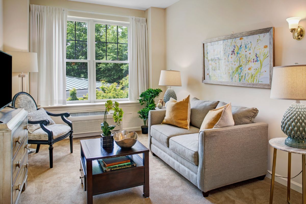 Suite Living Room at Sunrise of Johns Creek