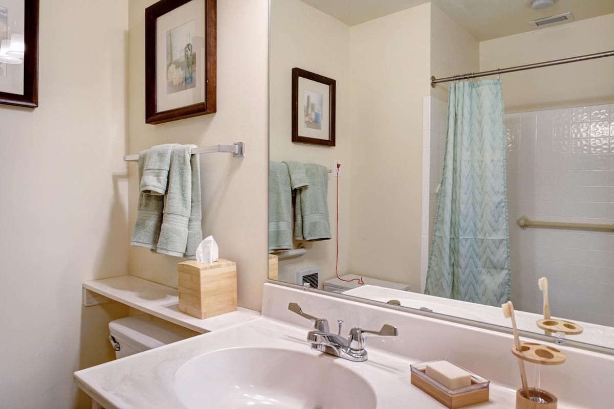 Sunrise of Northville I model bathroom