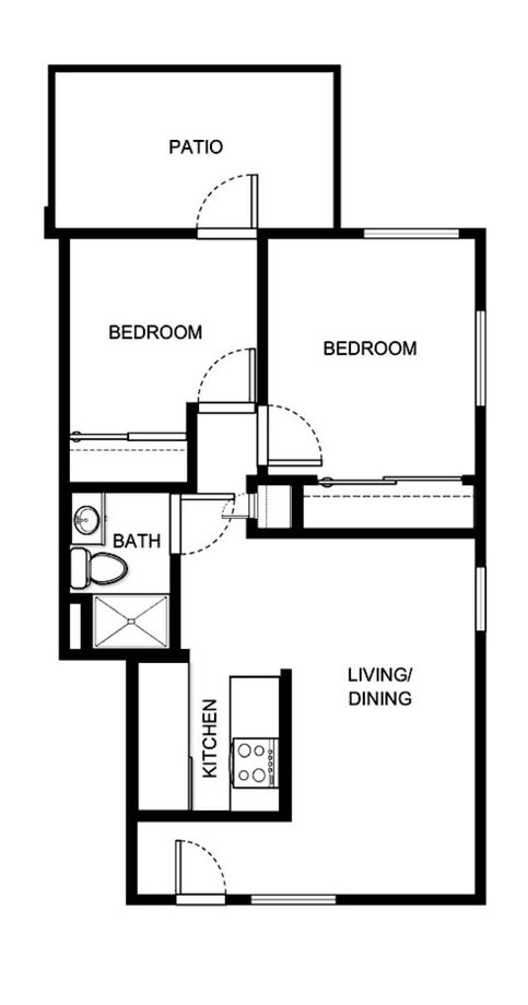 The Courtyard At Lakewood | Two Bedroom