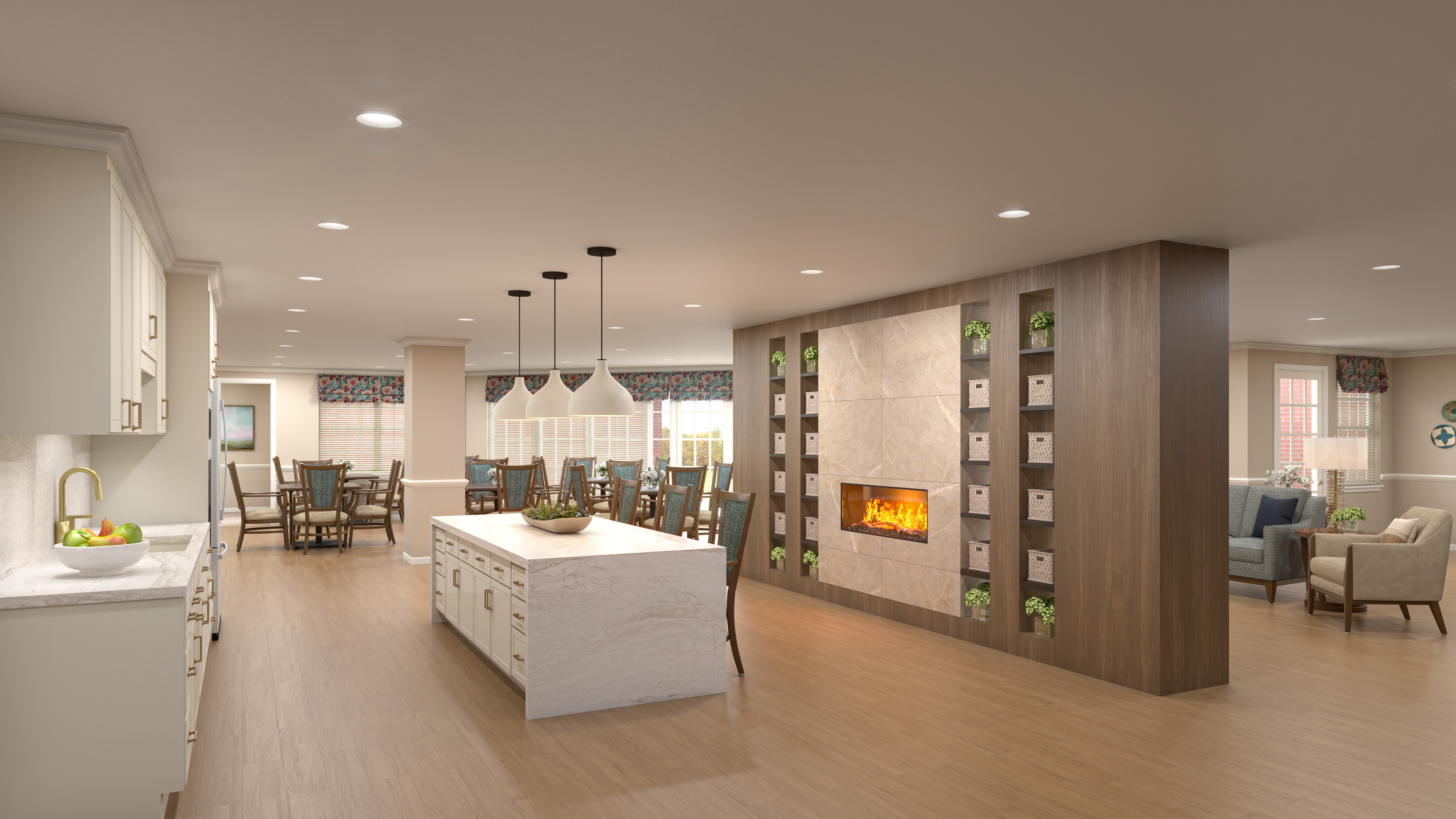 Reminiscence Dining Room | Sunrise at Fair Oaks