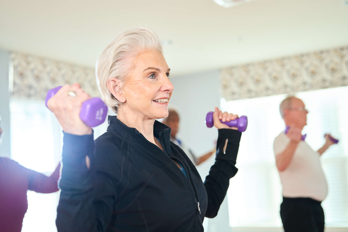 Resident Exercising