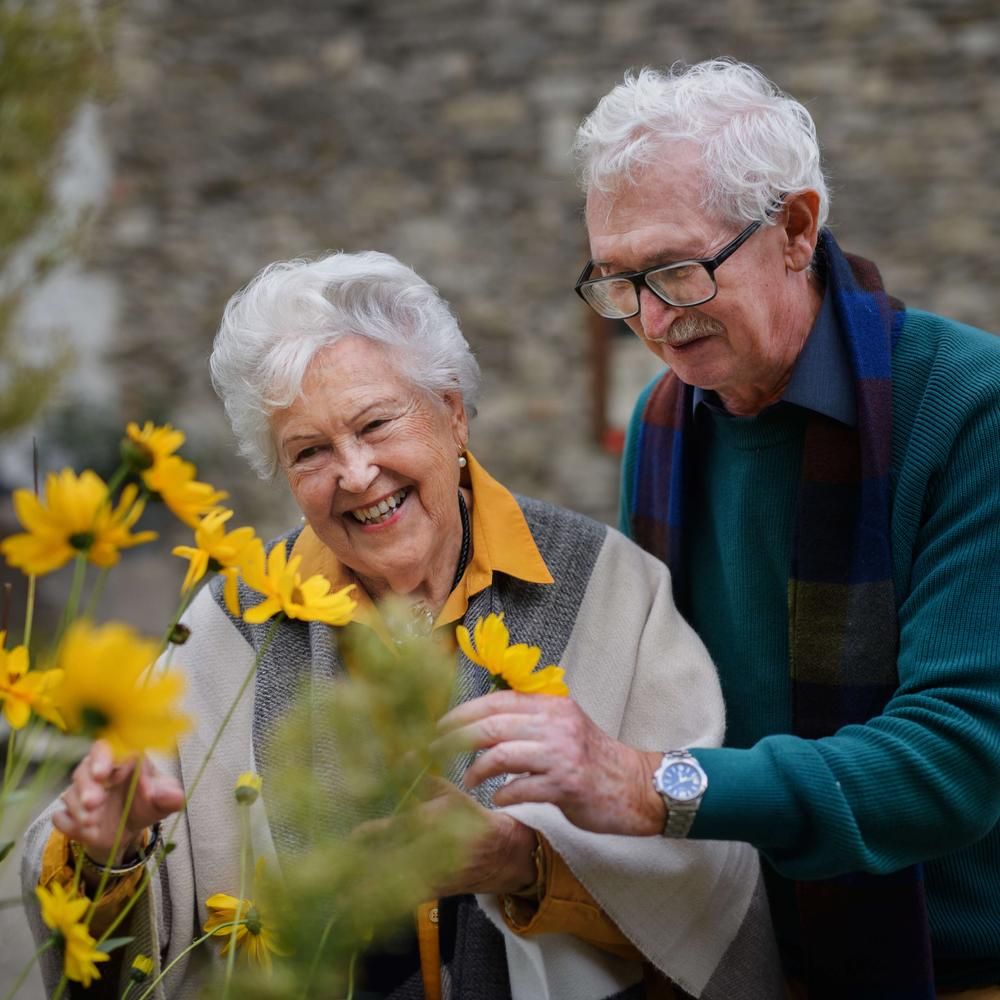 Resident Couple Gardening