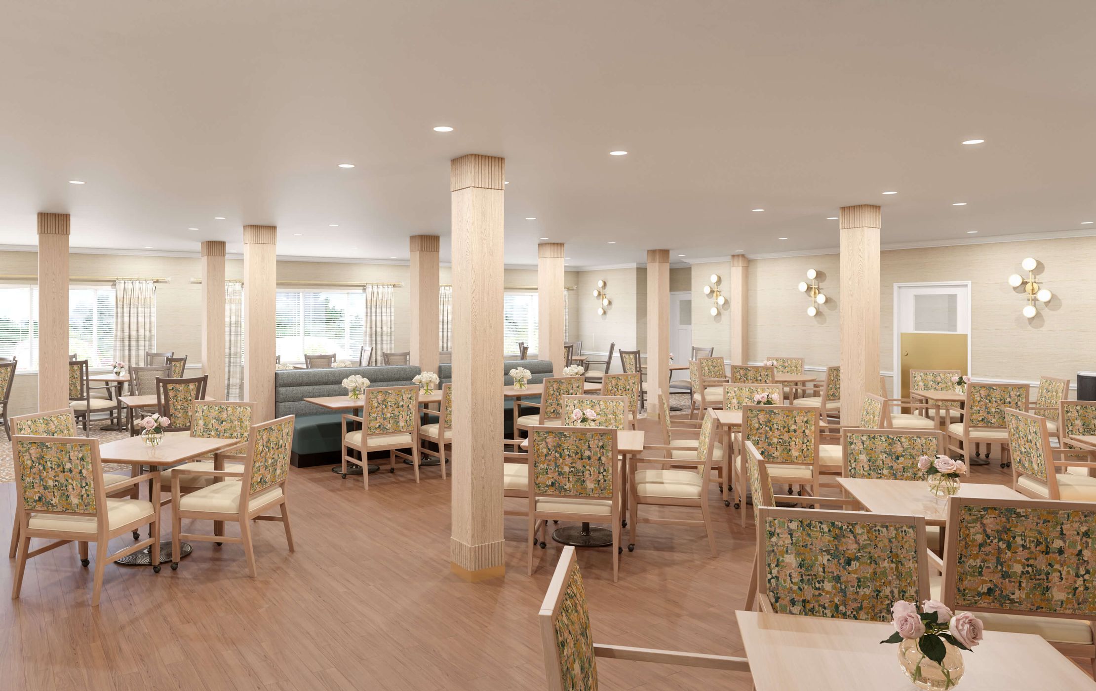 Sunrise of Danville | Dining Room Rendering
