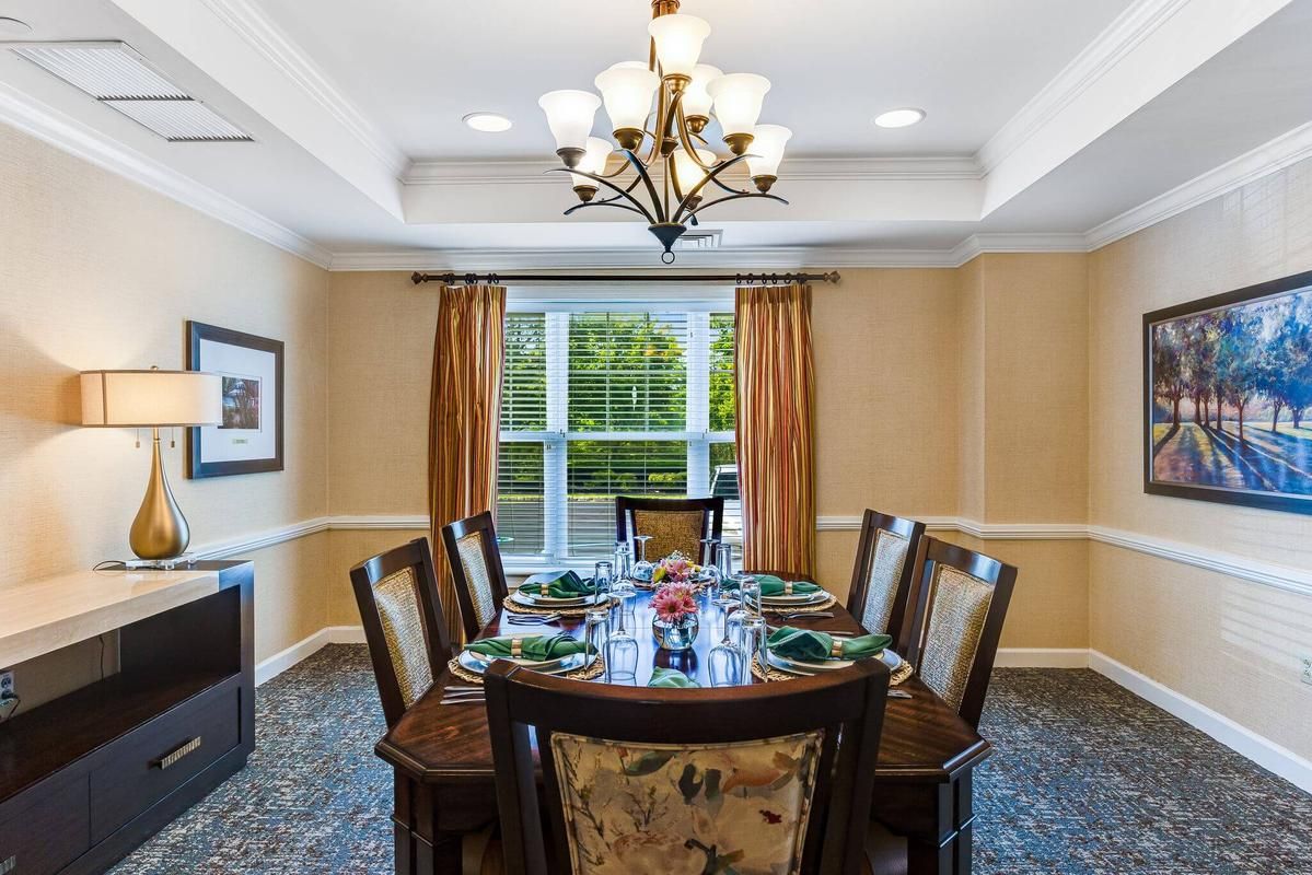 Private Dining Room | Sunrise of Basking Ridge