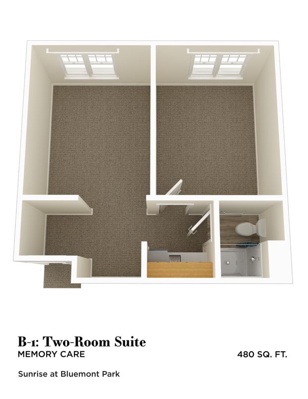 Sunrise at Bluemont Park Two Bedroom Memory Care