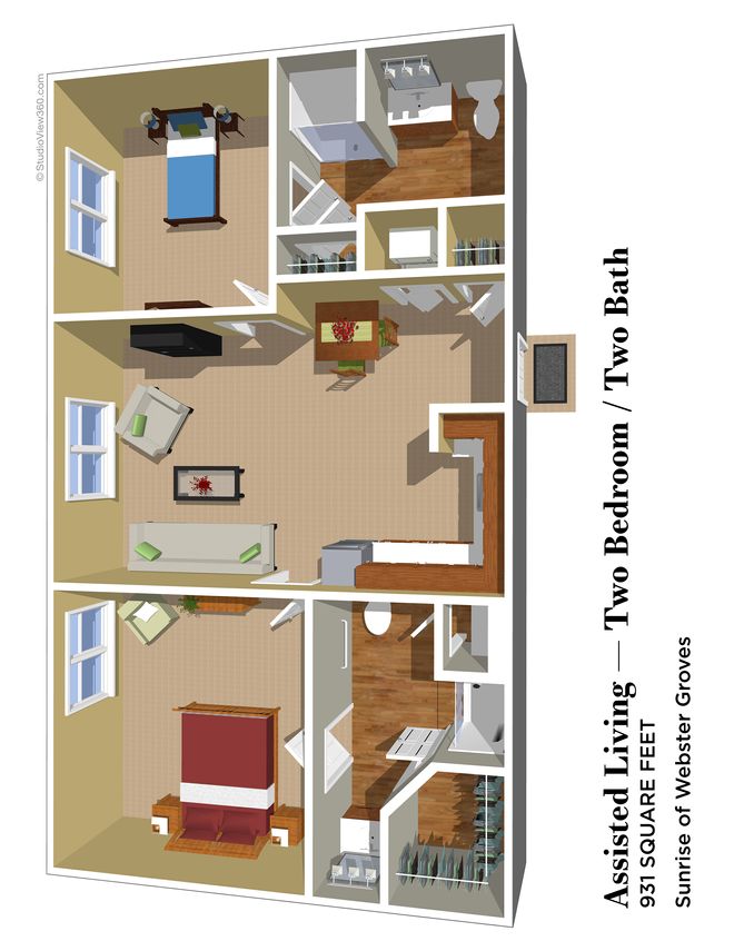 2 bedroom 2 bathroom