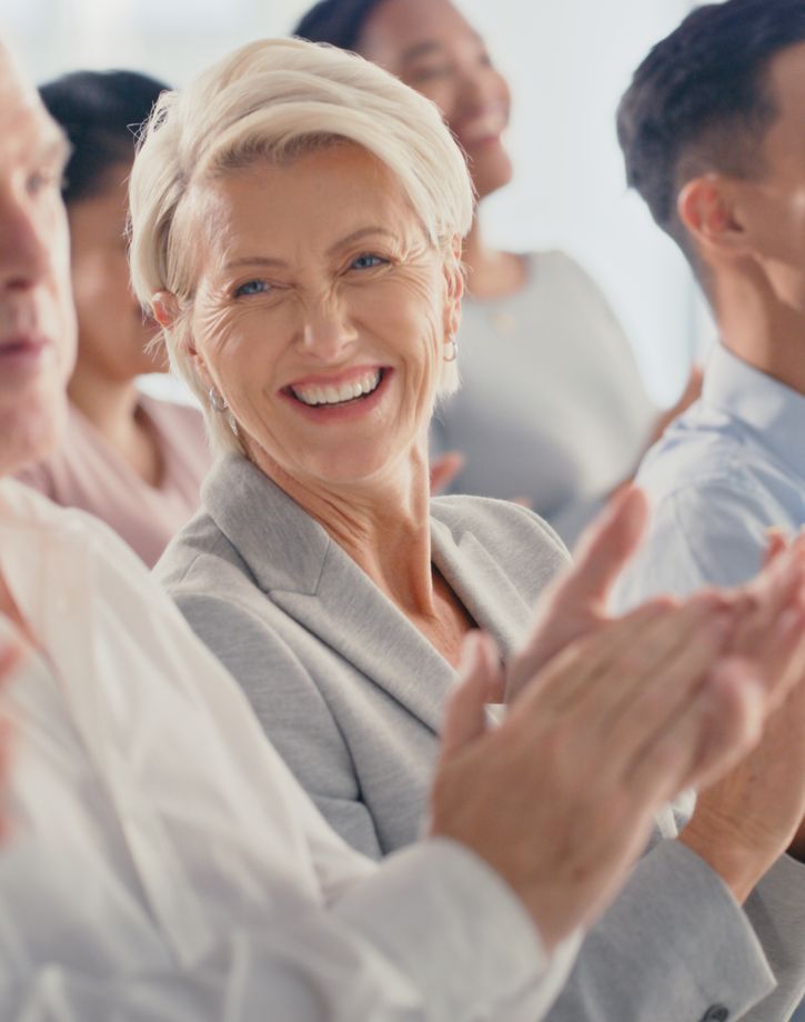 Senior clapping 