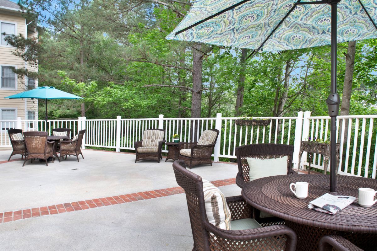 Back Patio, Sunrise of Raleigh