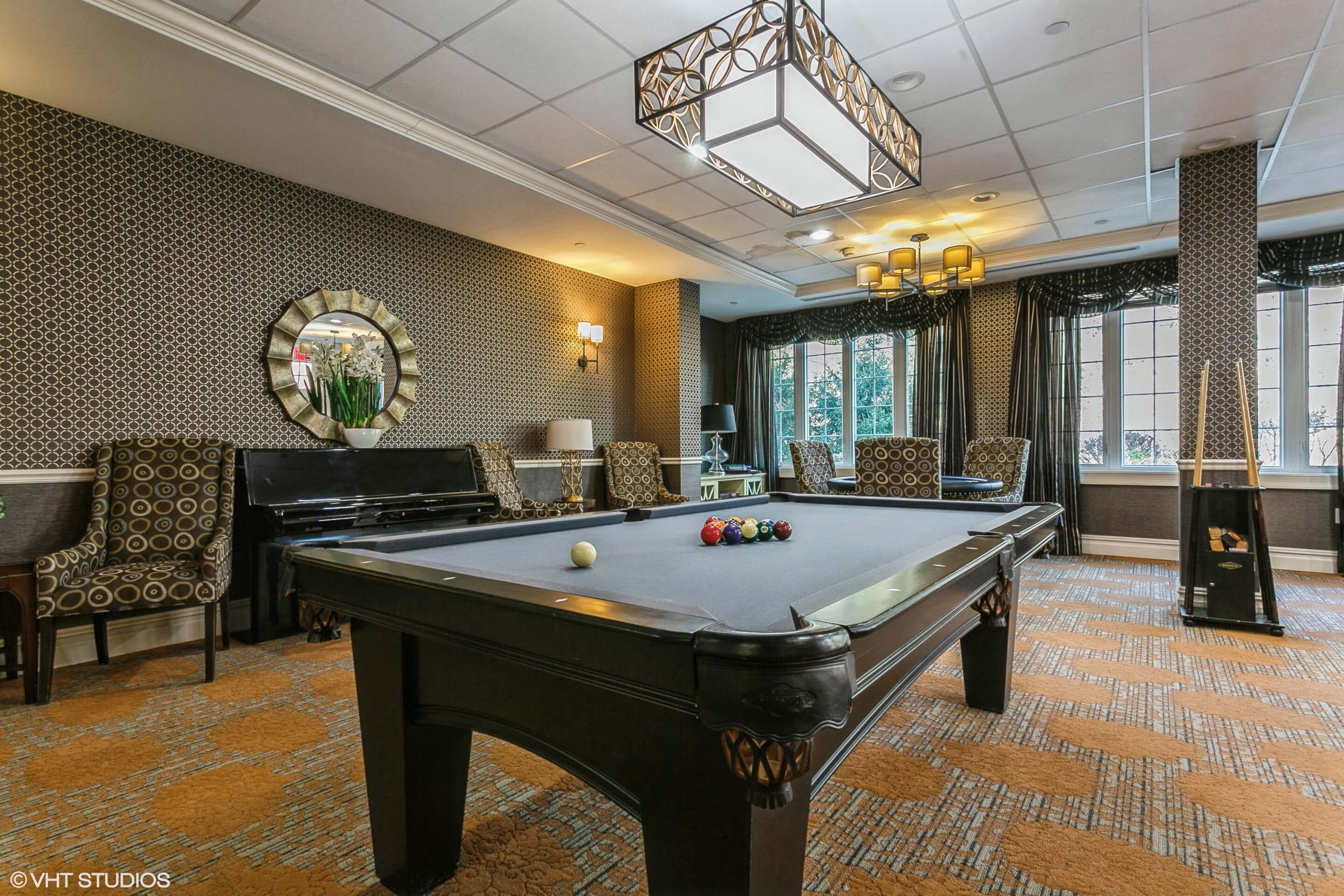 Billiards Room | Sunrise of Scarsdale
