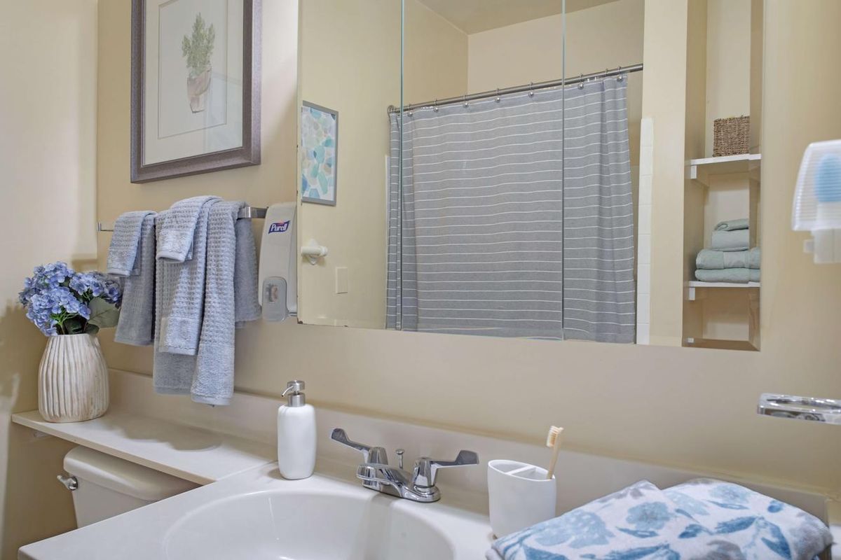 Sunrise of Richmond I model bathroom