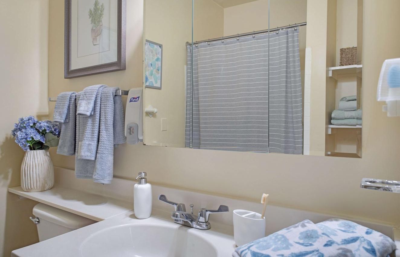 Sunrise of Richmond I model bathroom