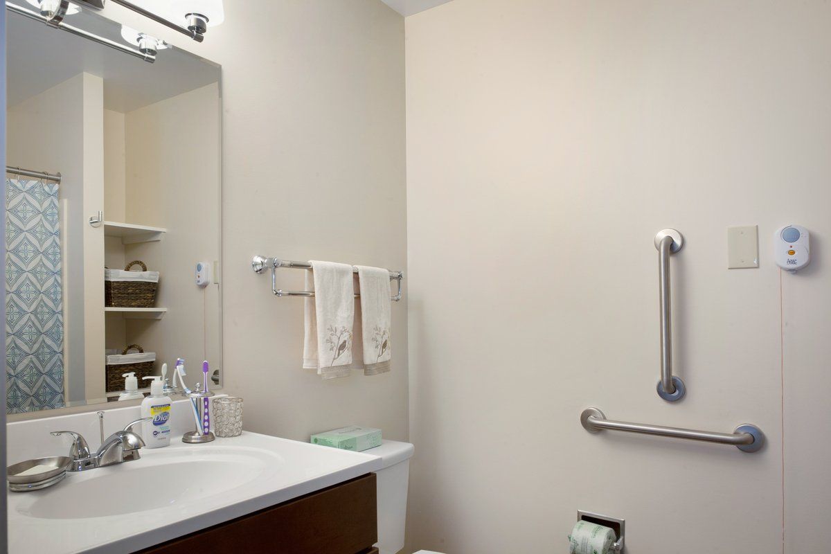 Sunrise of Wayland, Resident Suite Bathroom