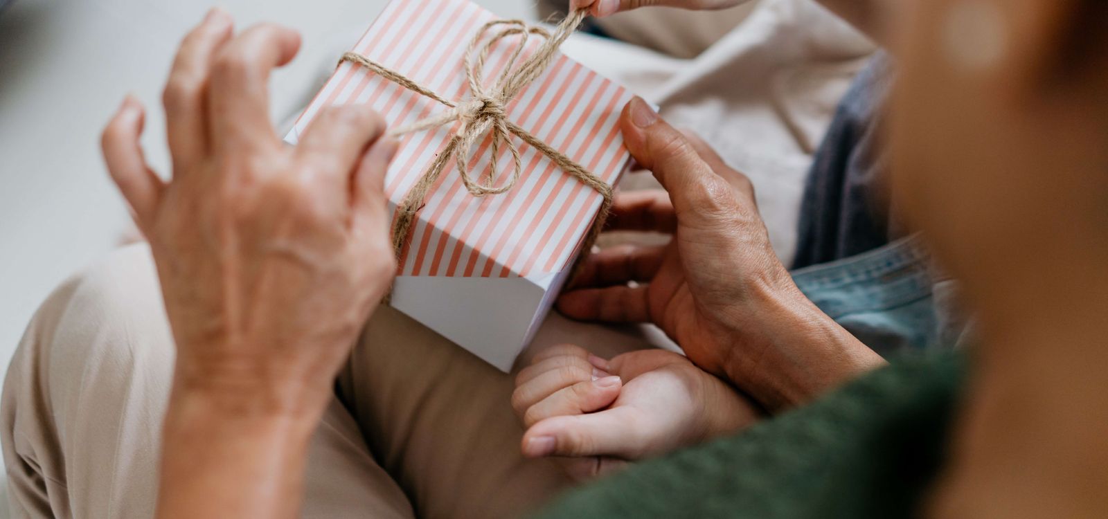 Resident receives gift