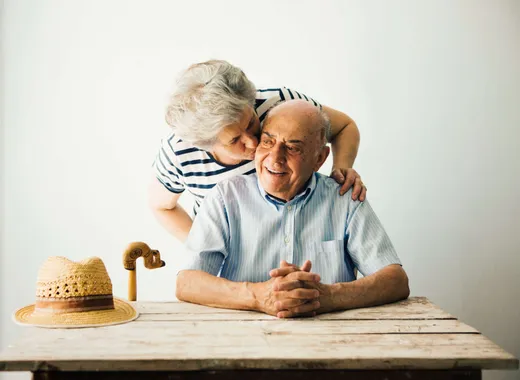 Older Couple at Table