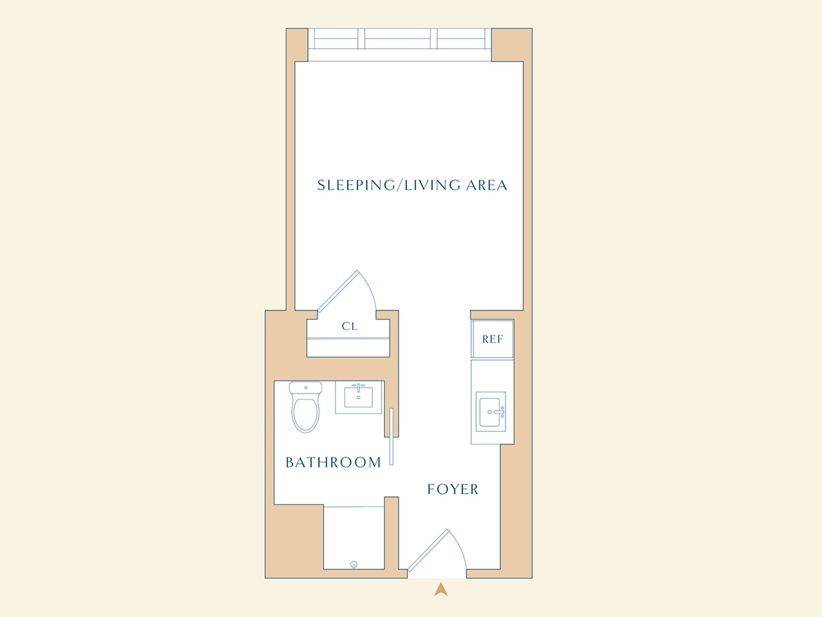 Studio Floorplan | The Apsley
