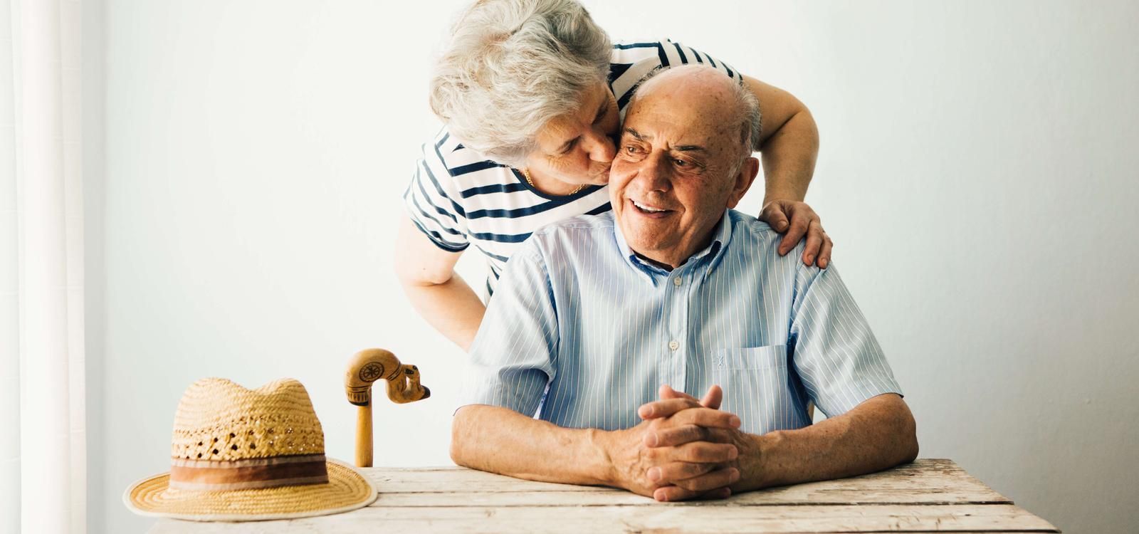 Older Couple at Table