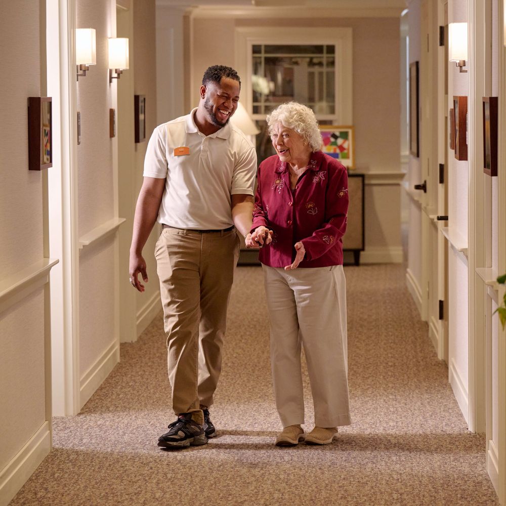 Resident Talking to Team Member