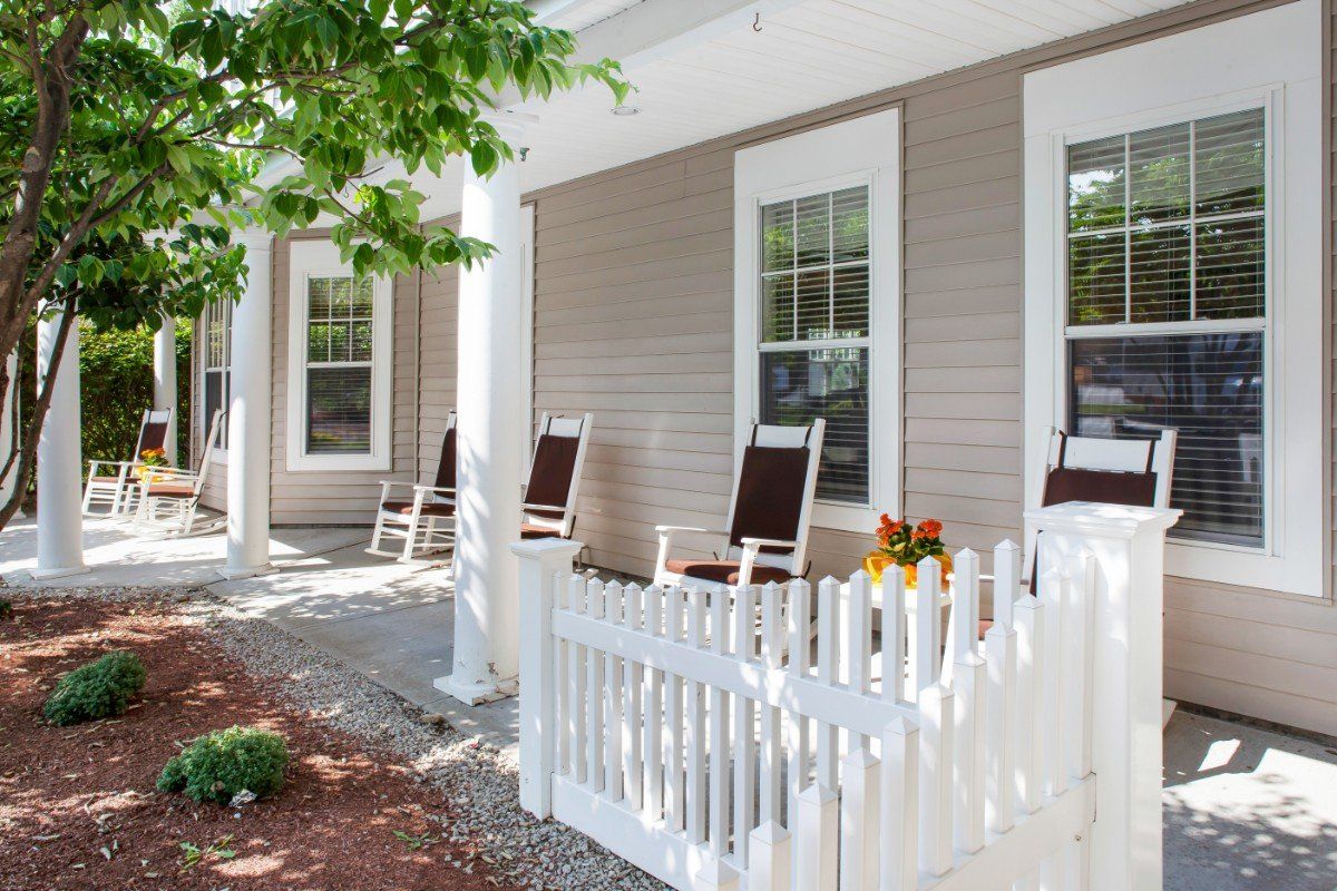 Outdoor Porch at Sunrise of Leominster