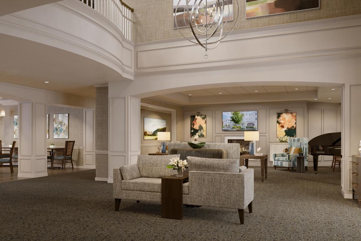 Sunrise of Reston Town Center Rendering Grand Foyer