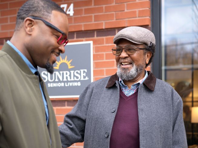 Father and Son on a Walk