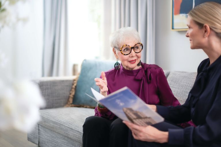 Sunrise at East 56, lobby, female resident