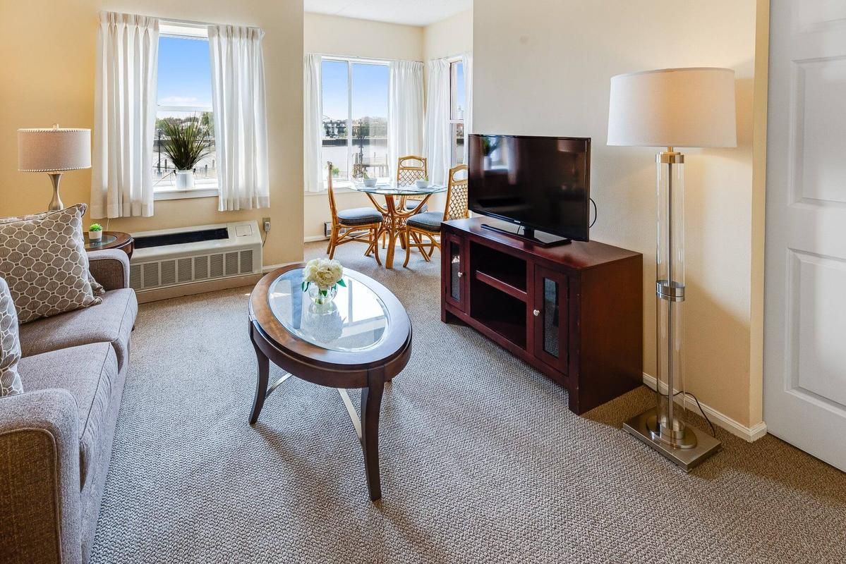 Suite Living Room at Sunrise at Sheepshead Bay