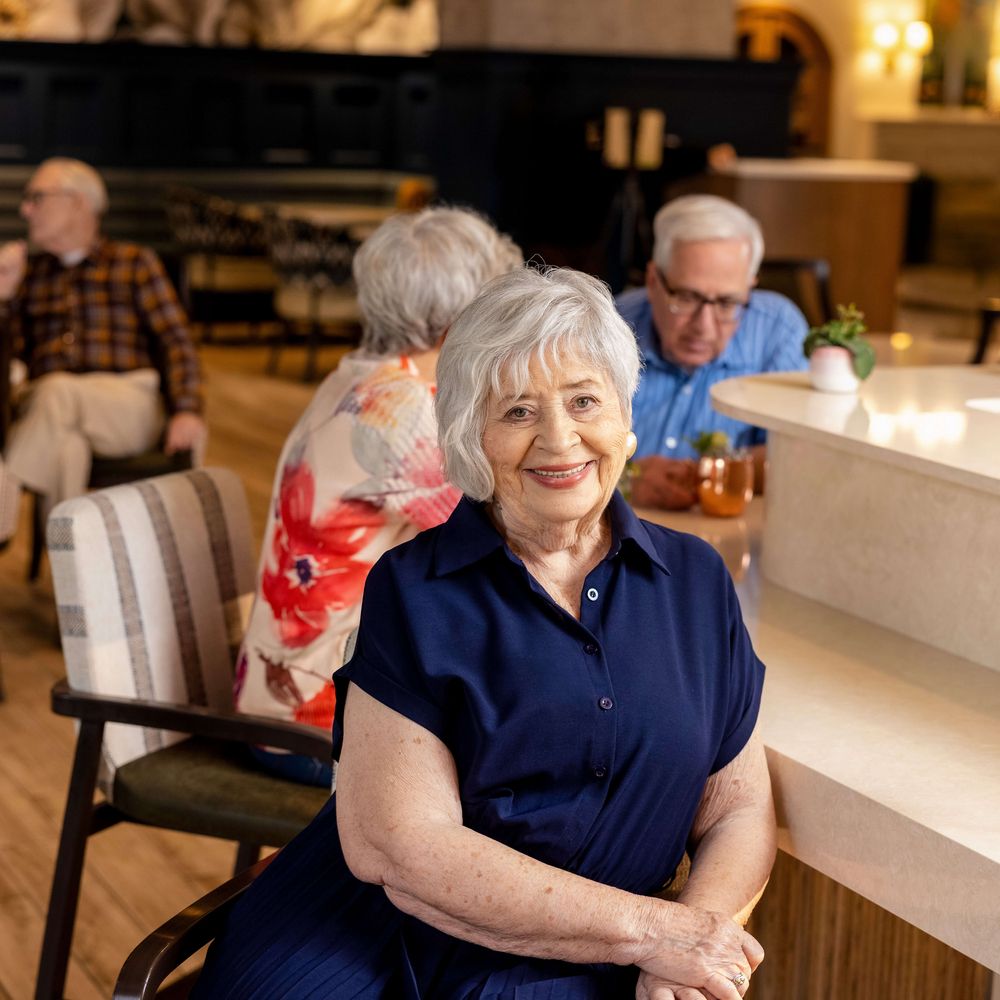 Residents at Happy Hour