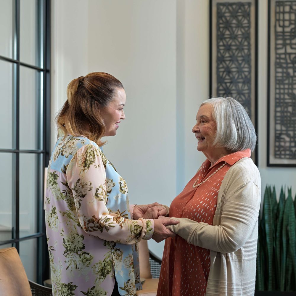 Mother and Daughter at Community