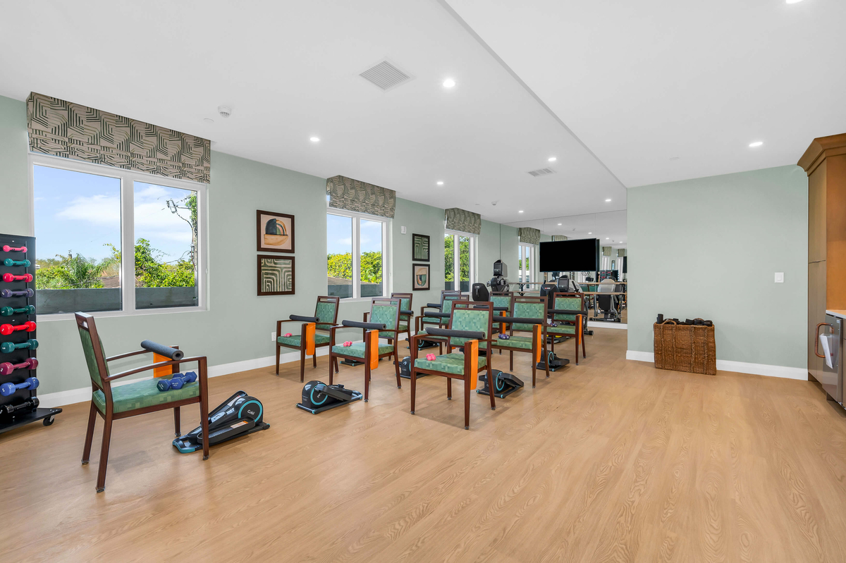 Fitness Center | Sunrise of Coral Gables