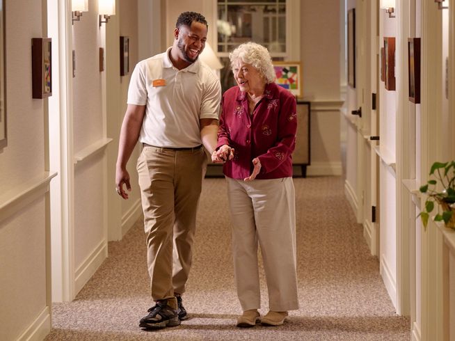 Resident Talking to Team Member