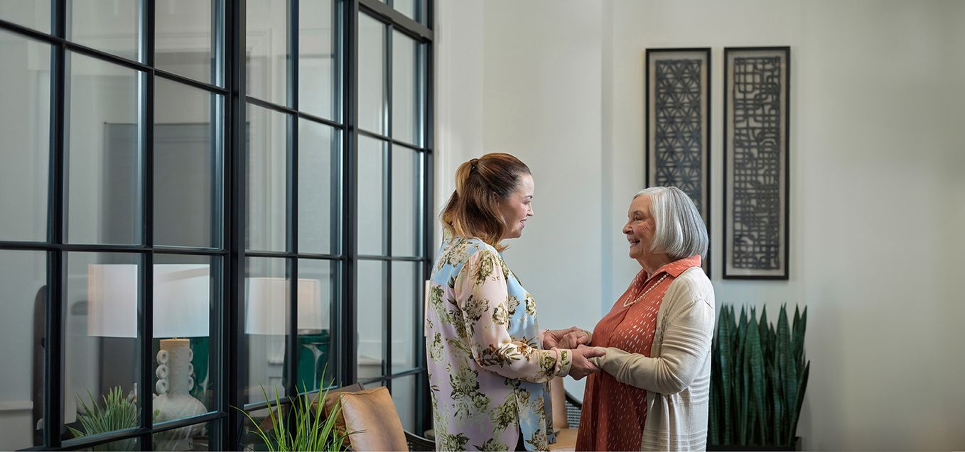 Mother and Daughter Holding Hands