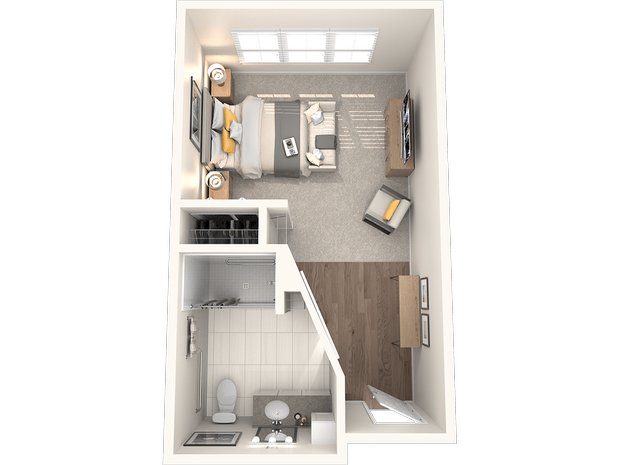 Studio Floor Plan, MC | Sunrise of North Severna Park