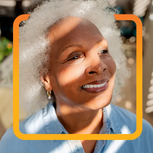 senior living resident gardening