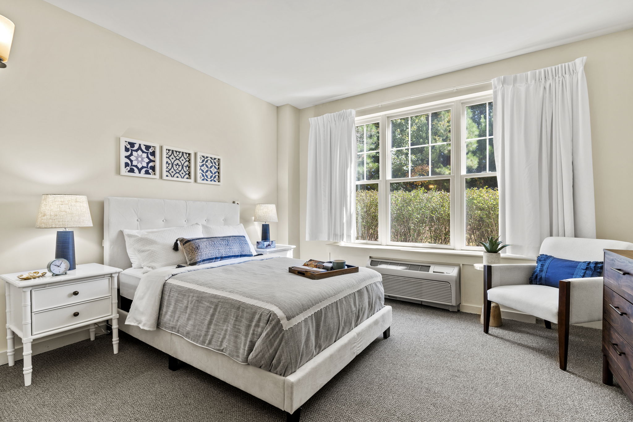 Sunrise of Cary | Model Suite Bedroom