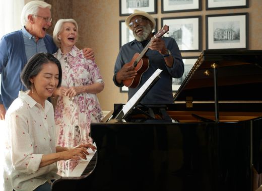 Residents Playing Piano