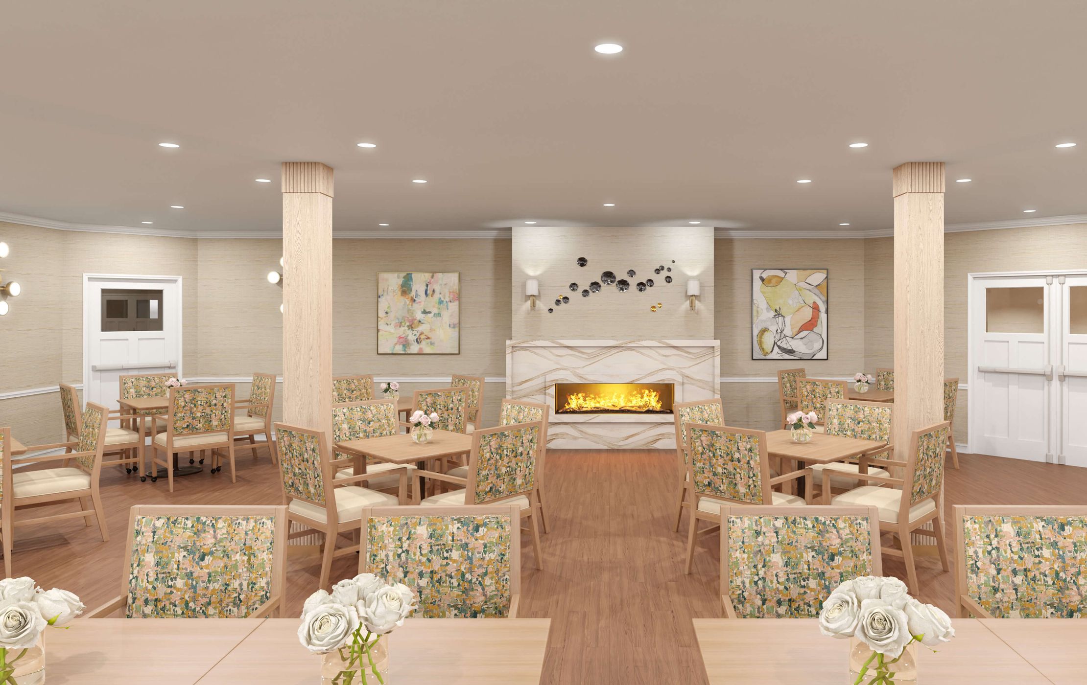Sunrise of Danville | Dining Room Rendering